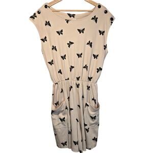 Gloria's Fashions XL Cream Butterfly Jumper with Pockets [0324]